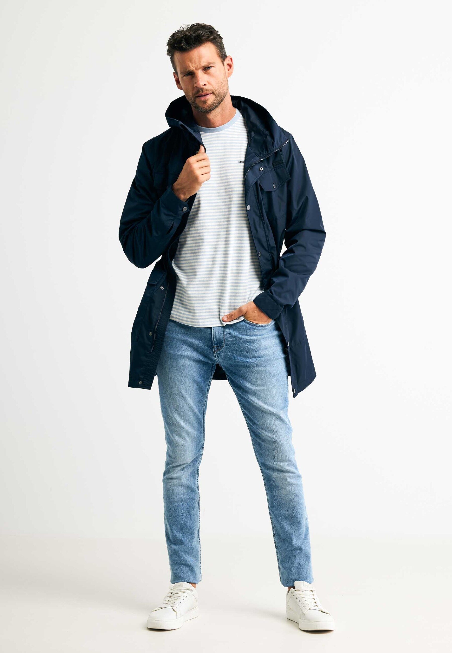 Mexx Lightweight Parka Mannen - Navy - Maat S