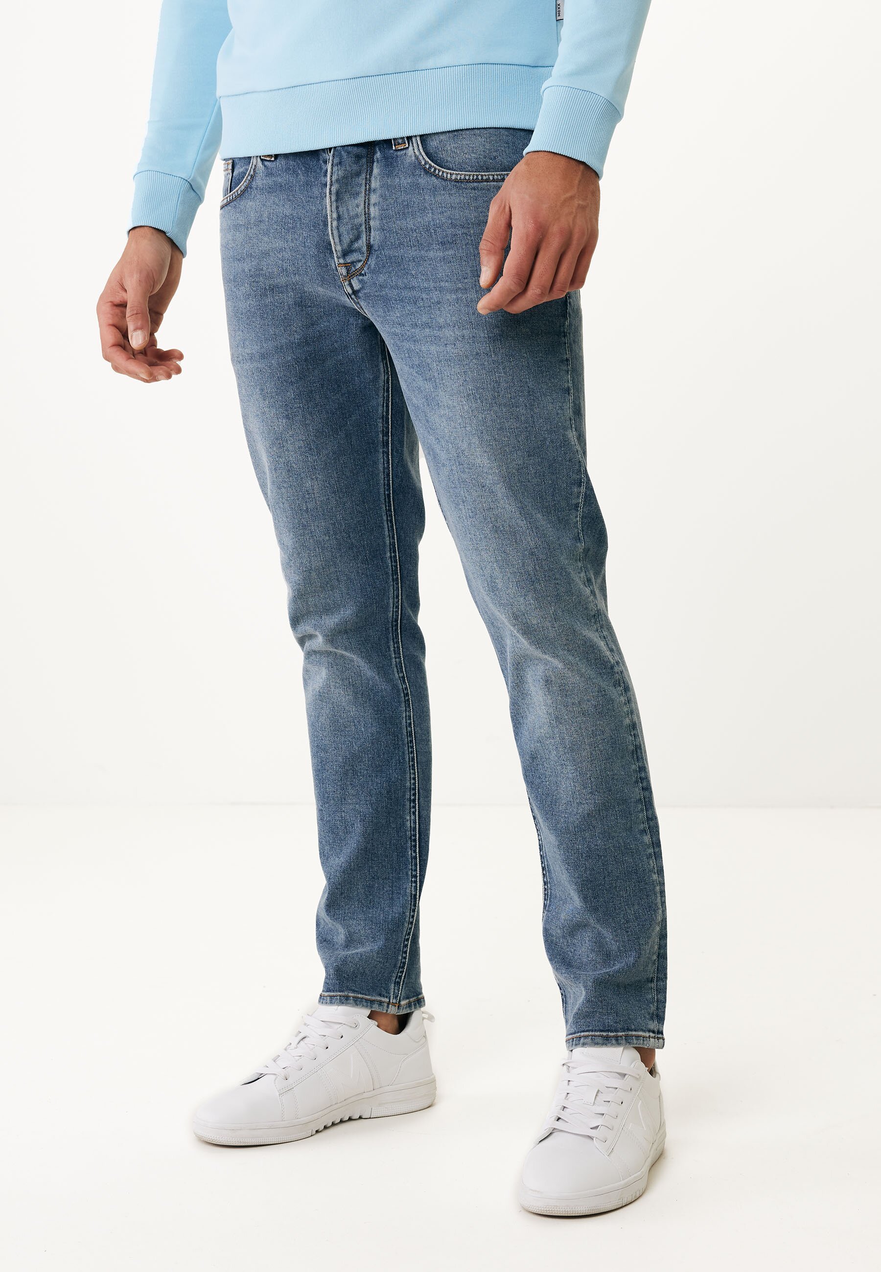 Mexx STEVE Mid Waist/ Straight Leg Jeans Mannen - Medium Used - Maat 34/32