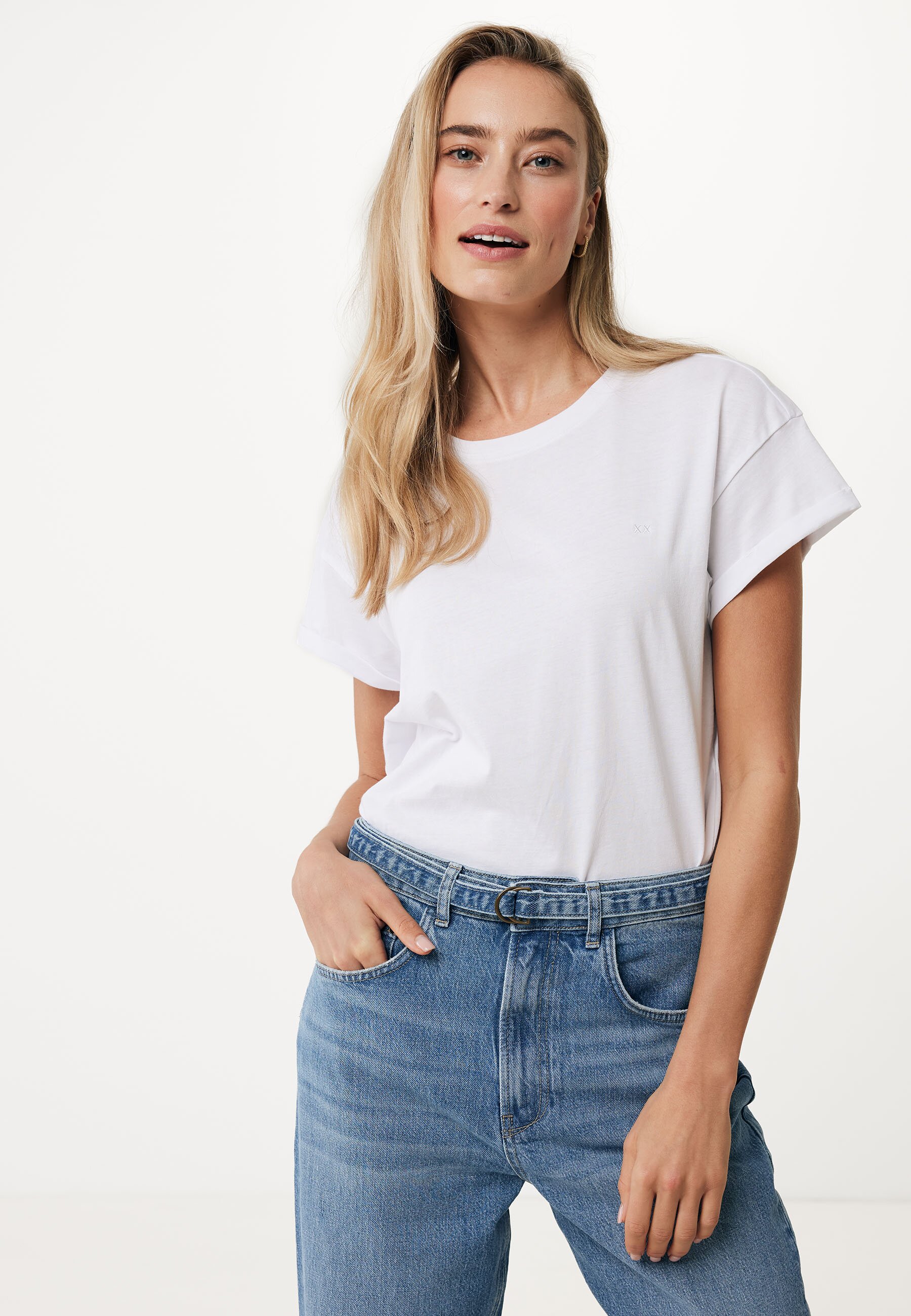 FAY Basic Oversized Tee Dames - Wit - Maat XS