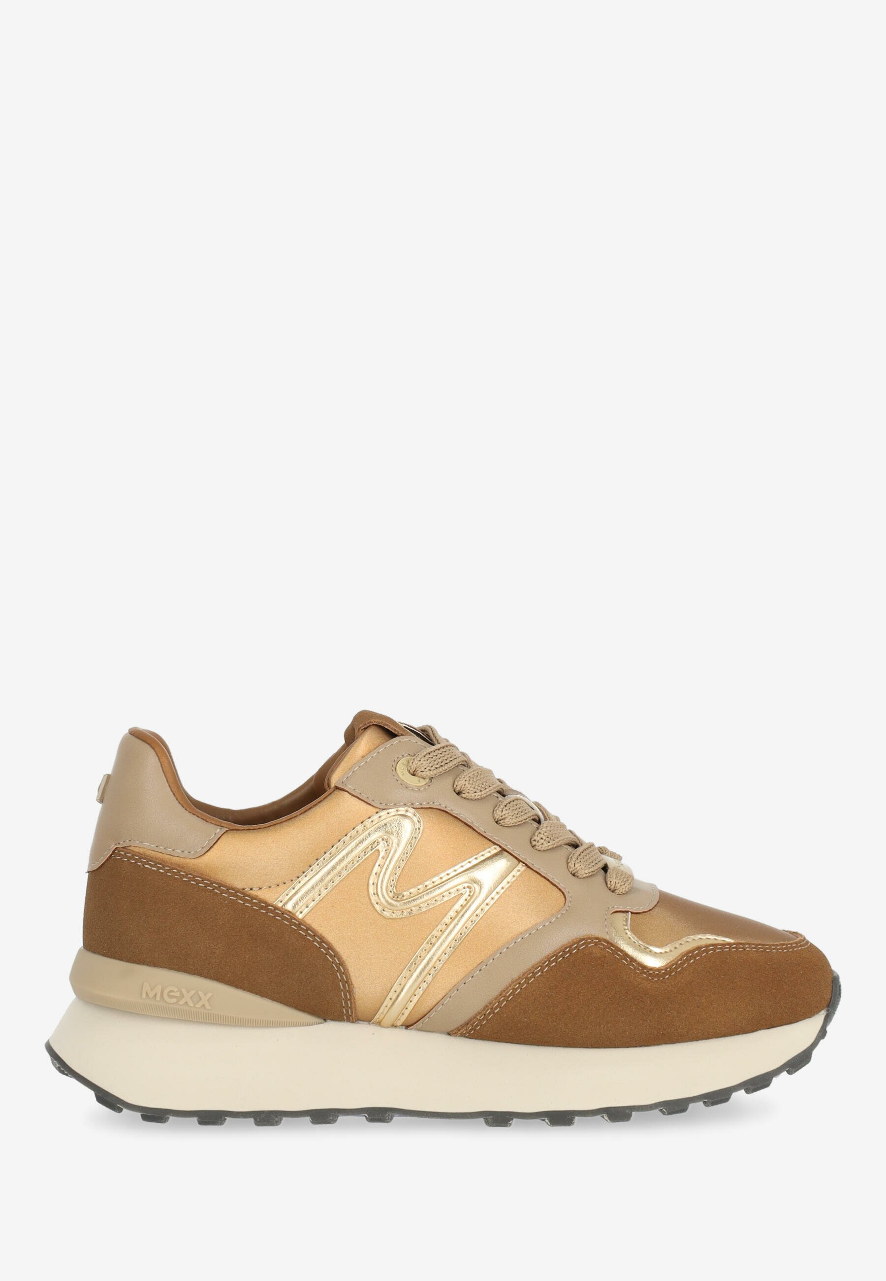 Mexx Sneaker Juju Humper Goud - Vrouwen - Goud - Maat 39