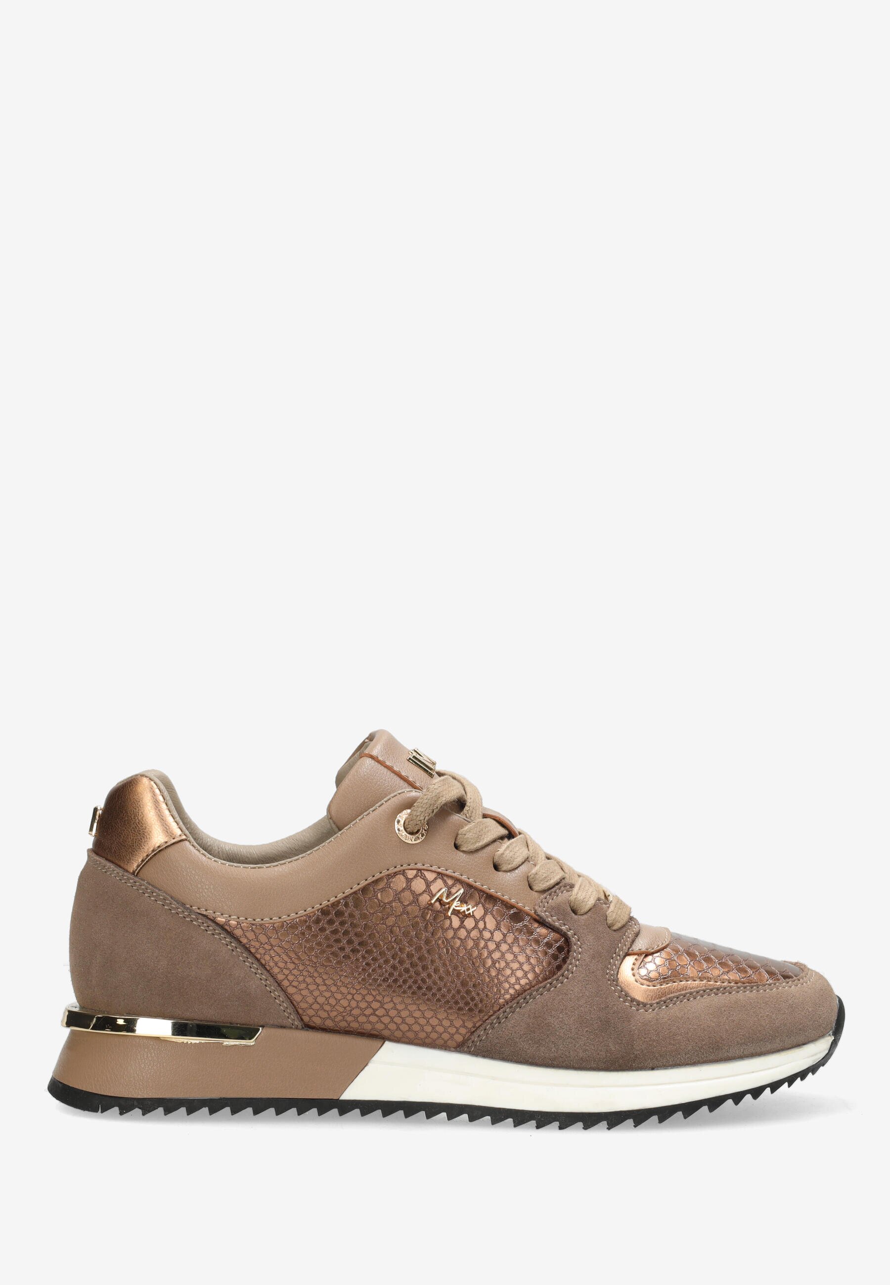 Mexx Sneaker Fleur Ellen Brons - Vrouwen - Bronze - Maat 37