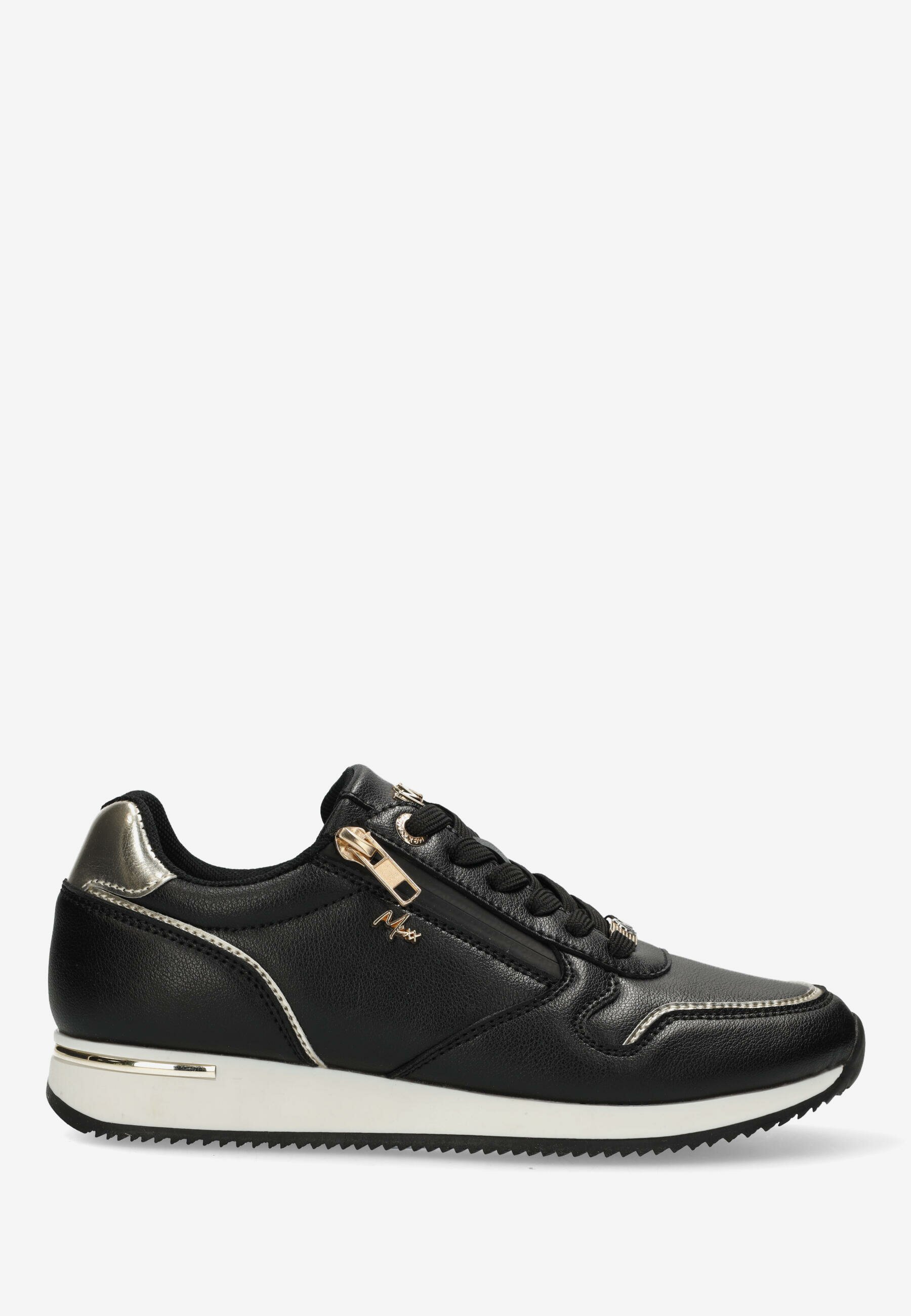 Mexx Sneaker Djana Caia Zwart - Vrouwen - Zwart - Maat 39