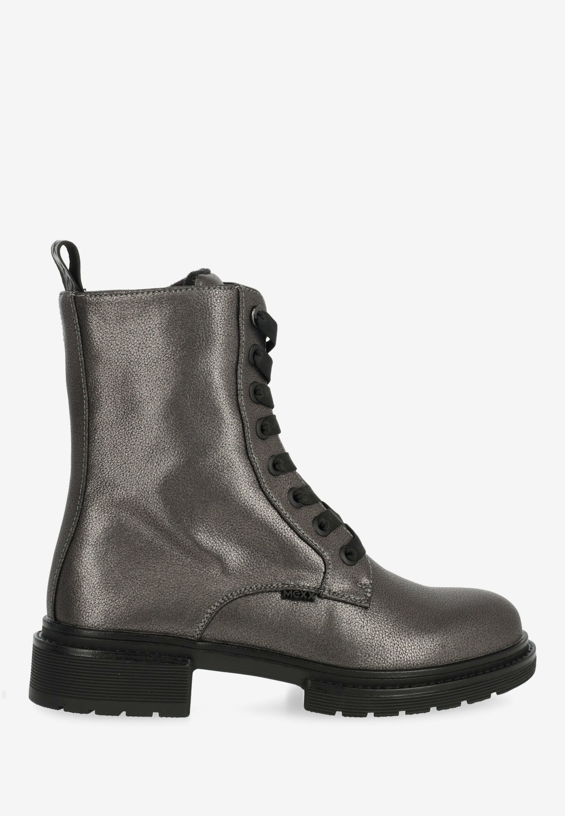 Mexx Enkellaars Holea Glad Grijs - Vrouwen - Gun Metal Grijs - Maat 38