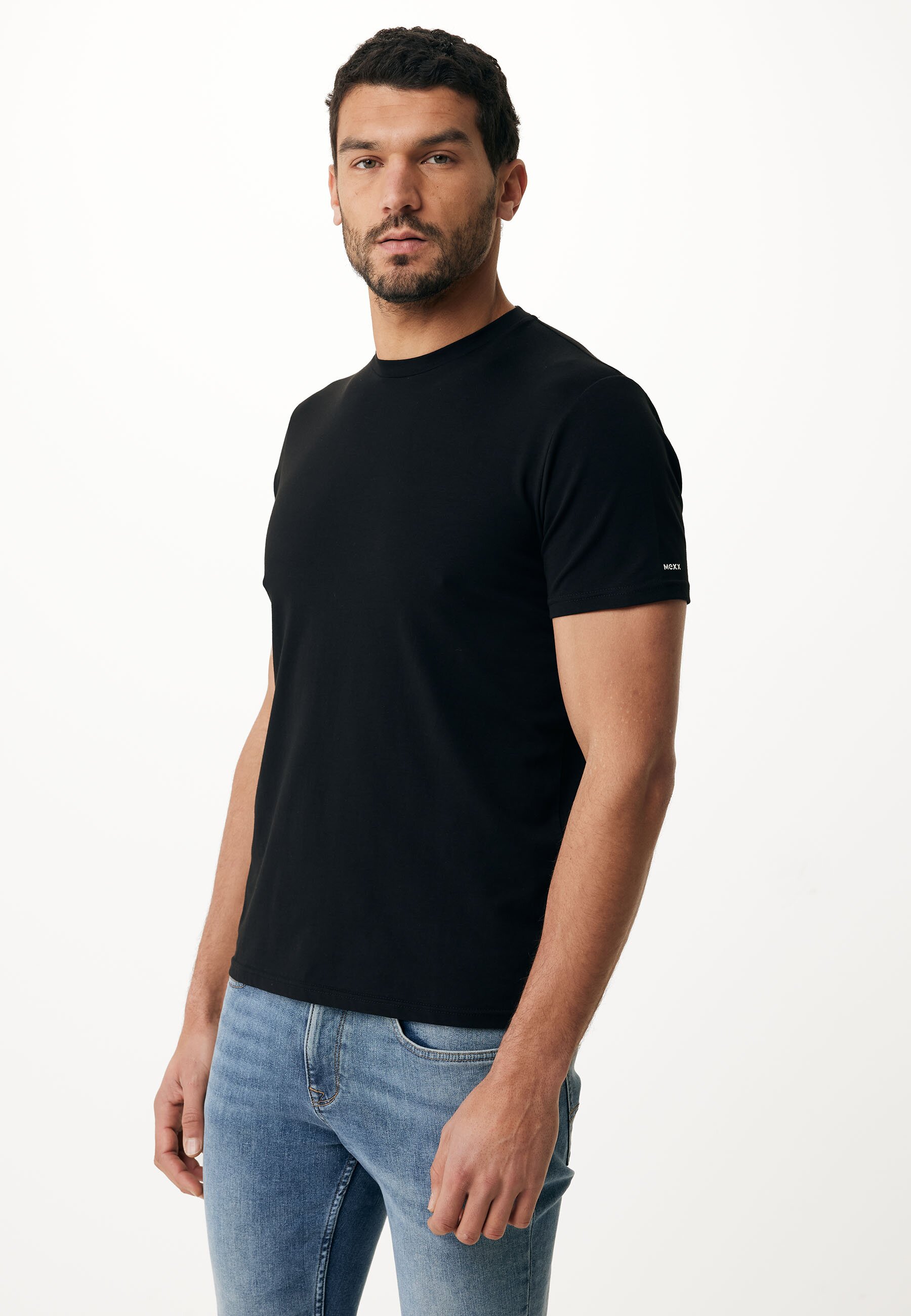 Mexx OLIVER Basic T-shirt Short Sleeve Mannen - Zwart - Maat XL