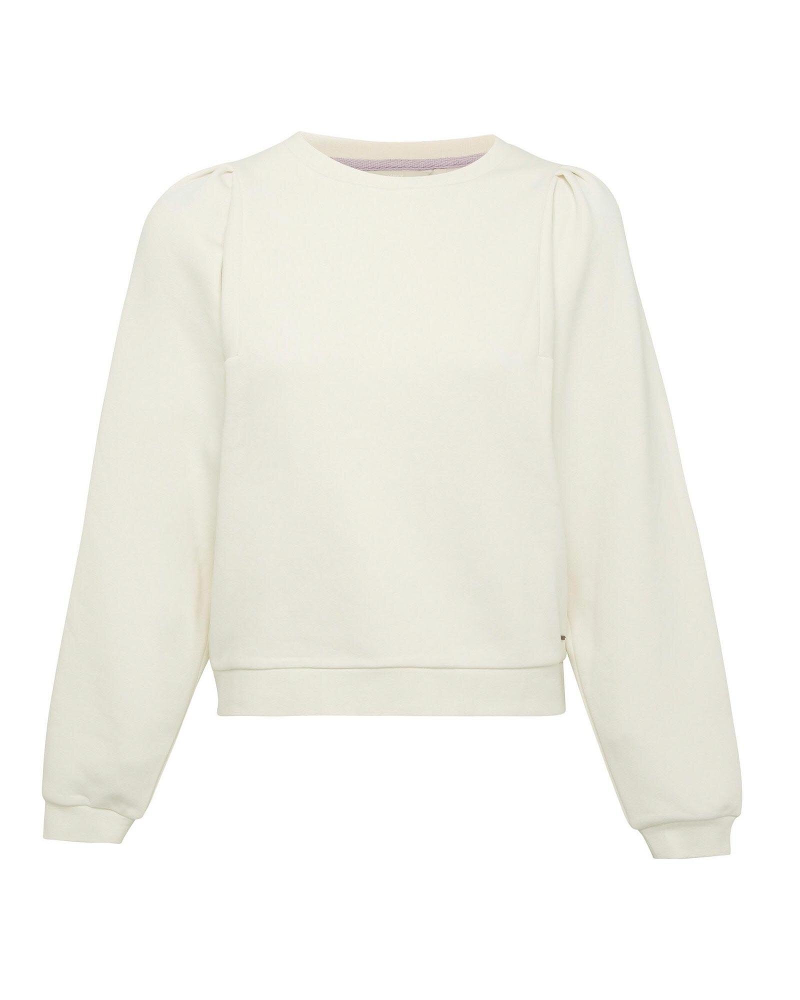 Mexx Oversized Fit Puff Sleeve Sweater Dames - Off White - Maat M