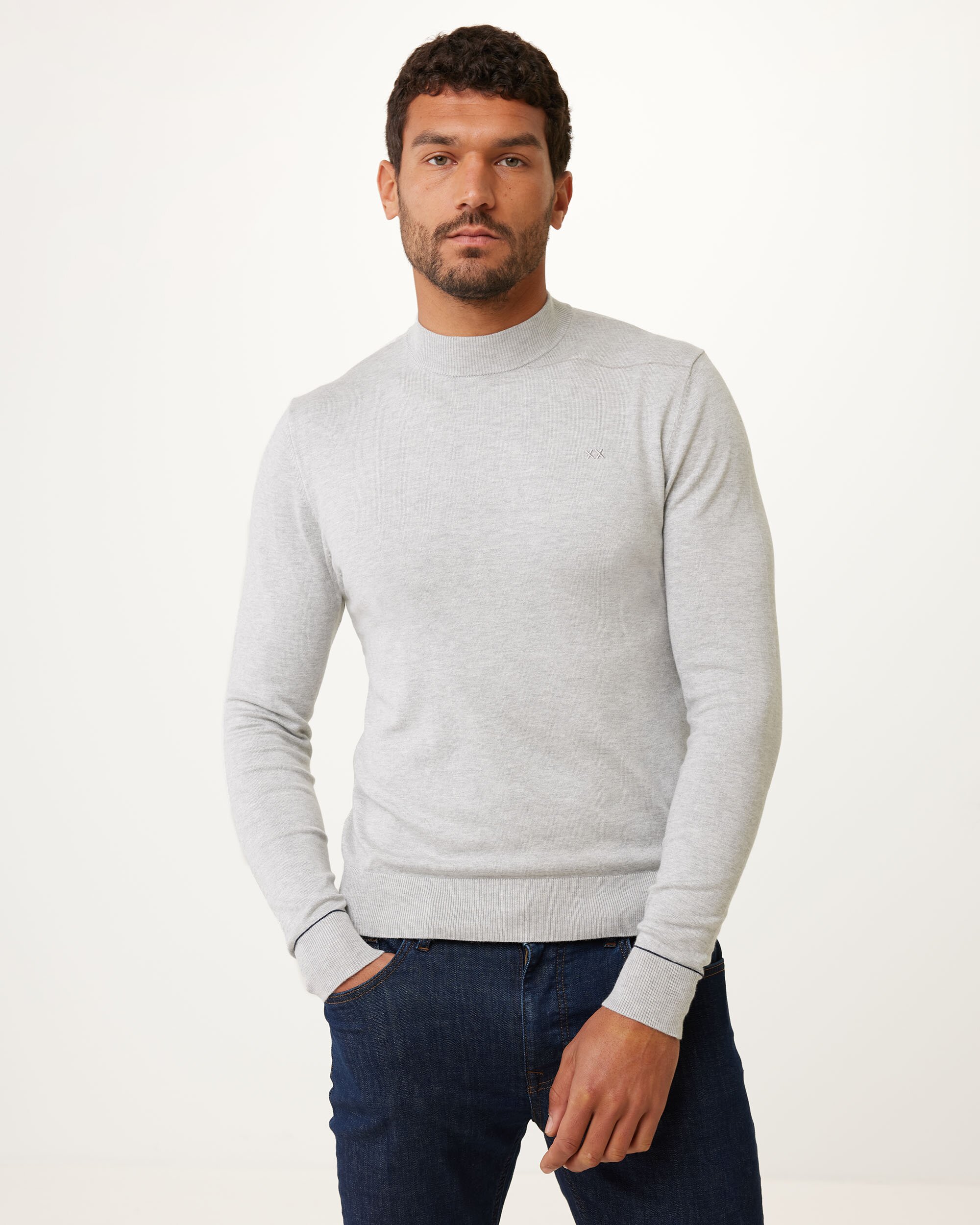Mexx Turle Neck Sweater Mannen - Grijs - Maat XL