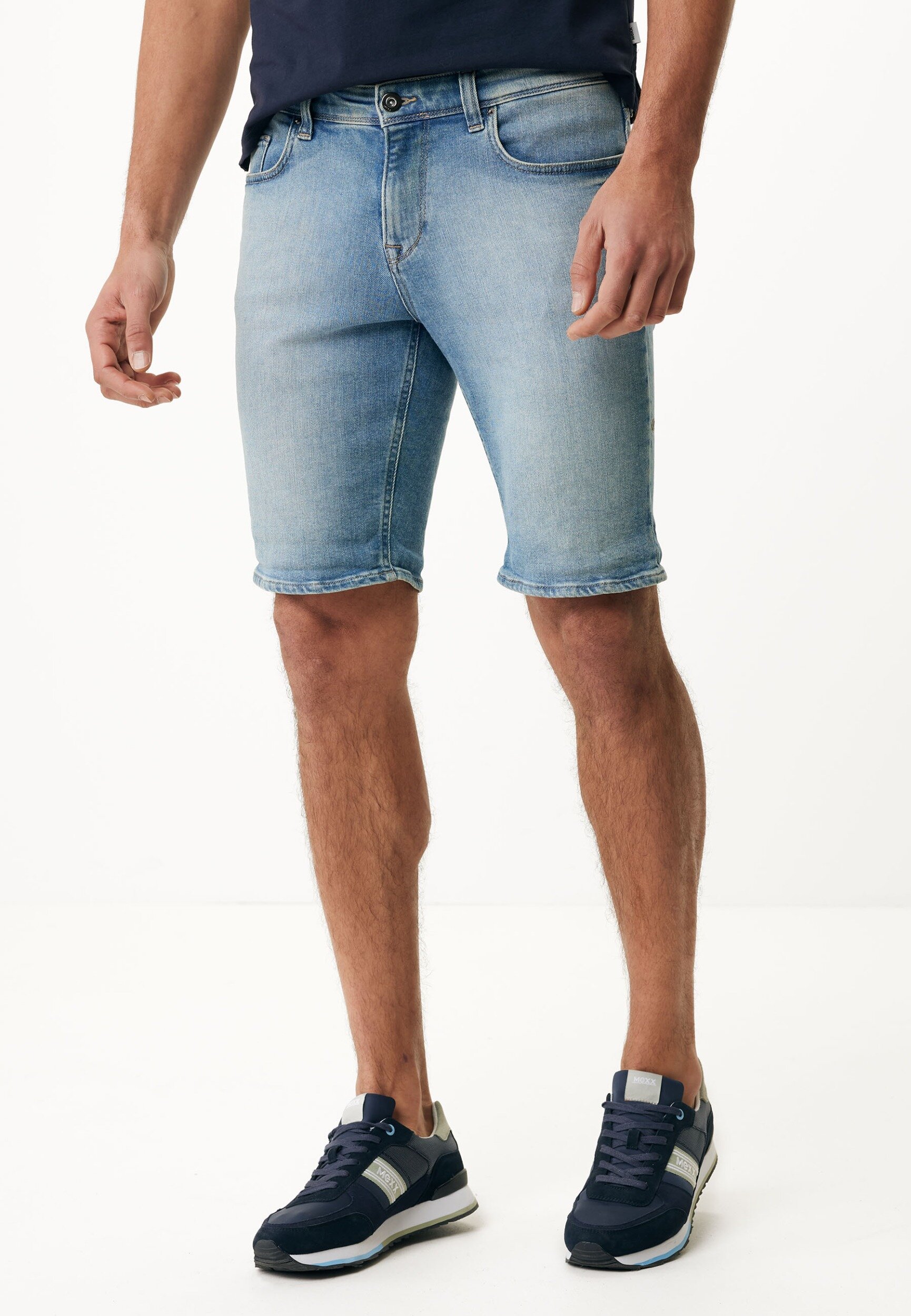 Mexx STEVE SHORT Mid Waist/ Regular Leg Short Jeans Mannen - Light Stone - Maat S