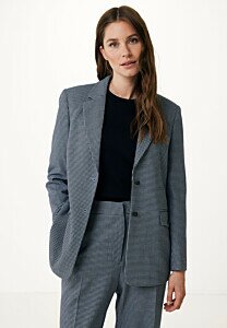 Blazer Pied de Poule Blue