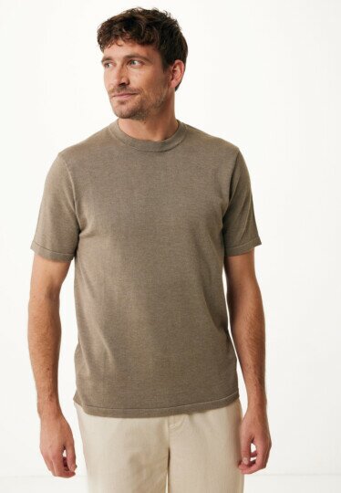 Lorenzo Knit T-shirt Taupe