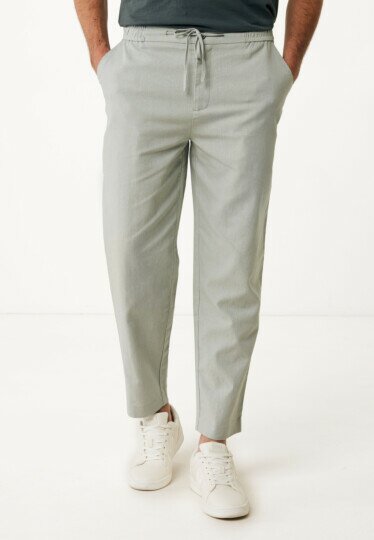 Ethan Linen Pants Faded Green