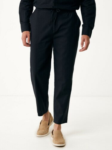 Ethan Linen Pants Schwarz