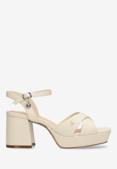 Heeled sandal Nalina Nicky Cream