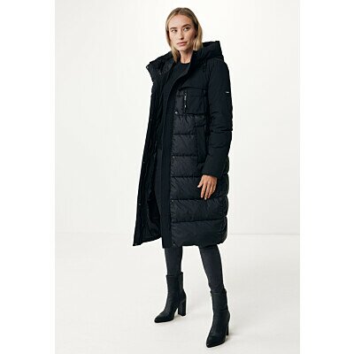 Hooded Jacket With Chest Pocket Black