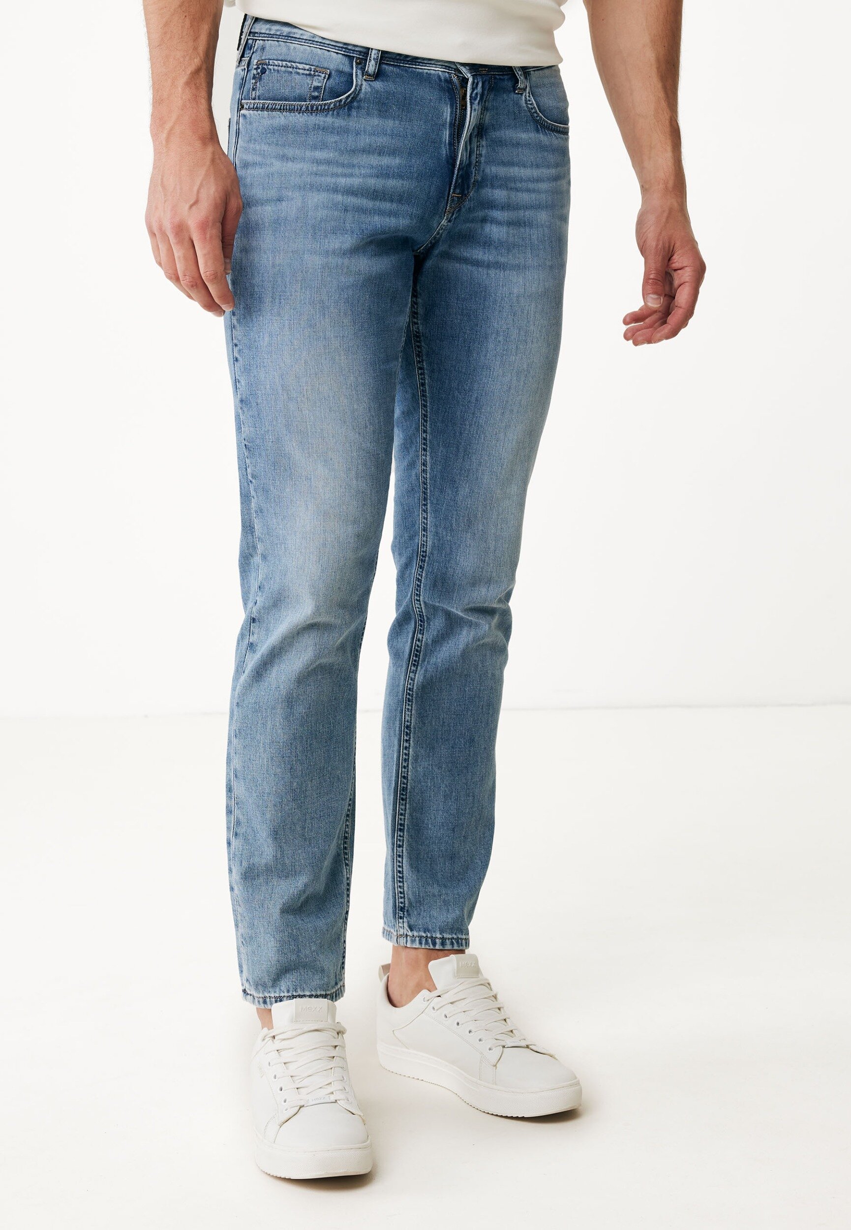 Mexx STAN Mid Waist / Straight Leg Jeans Mannen - Light Bleach - Maat W29 X L32