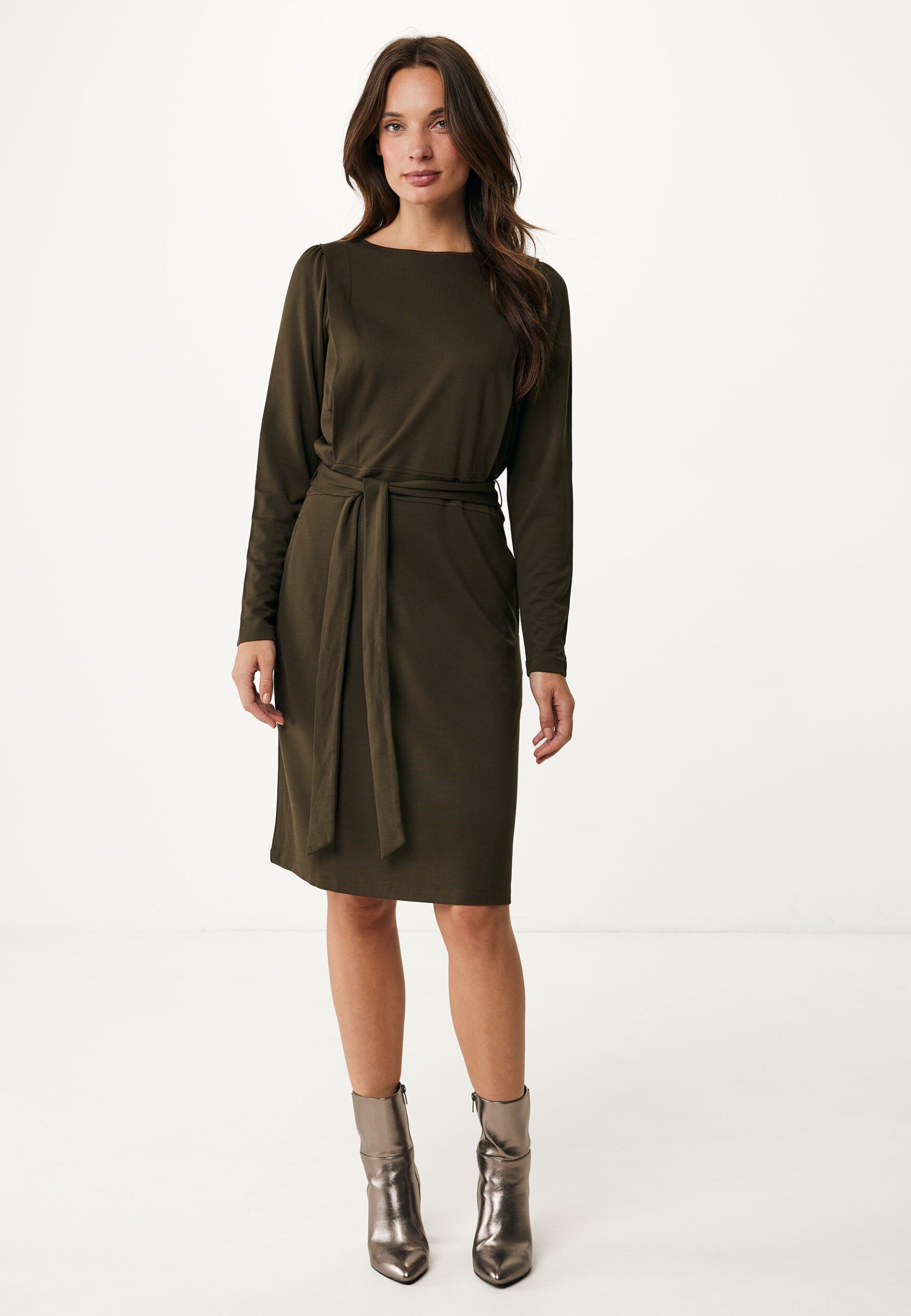 Mexx Jurk Olijfgroen - Vrouwen - Olive - Maat Xl