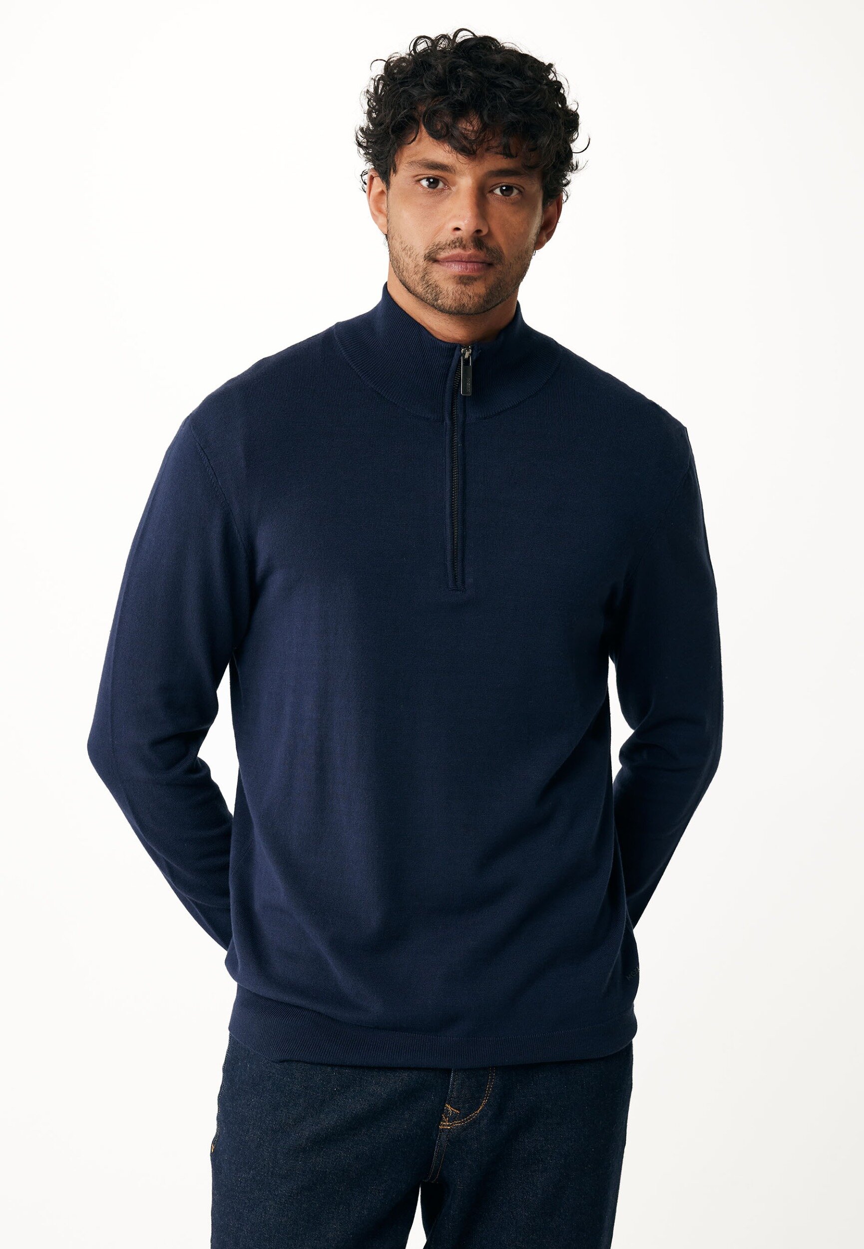 Mexx Trui Gebreid James Navy - Mannen - Navy - Maat M