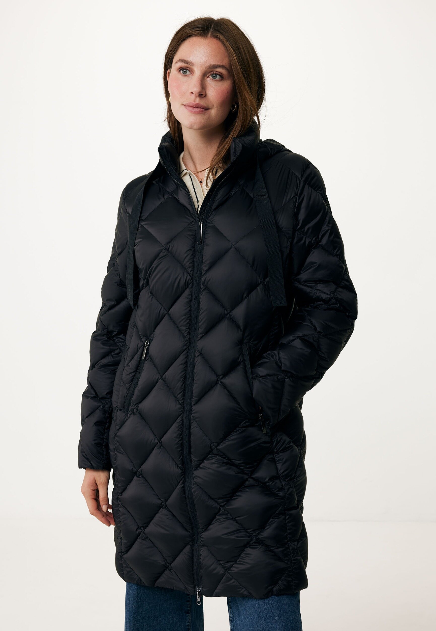 Mexx Padded Jacket With Detachable Hood - Dames - Zwart - Maat Xs