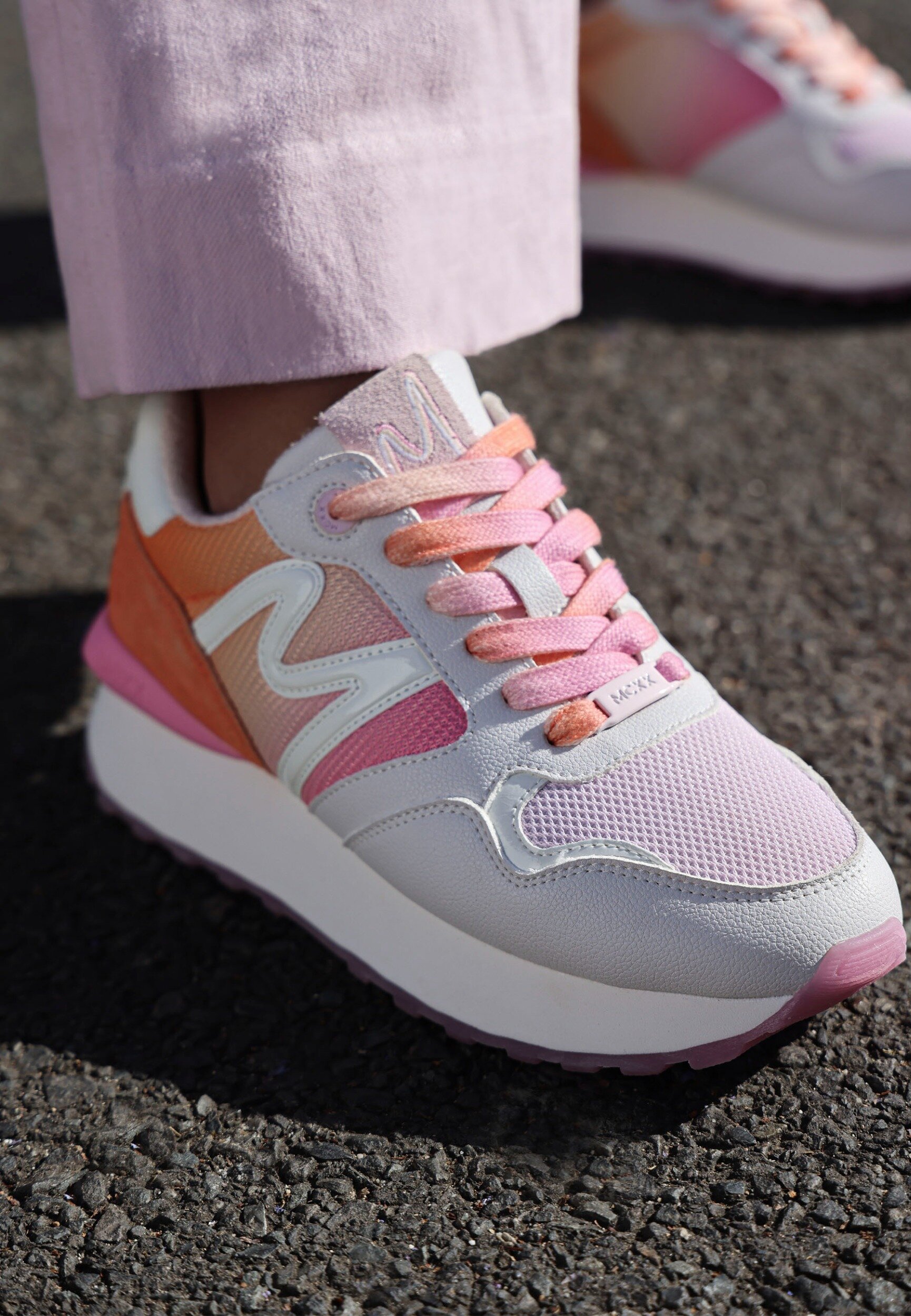 Sneaker Juju Dames - Orange/Pink - Maat 41