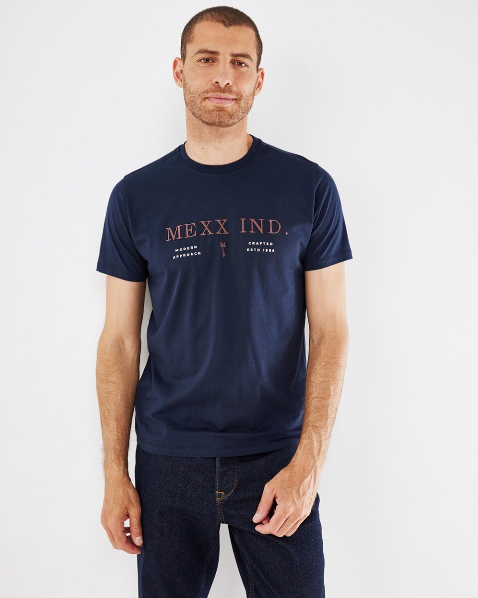 Mexx T-Shirt SS Navy - Mannen - Maat S