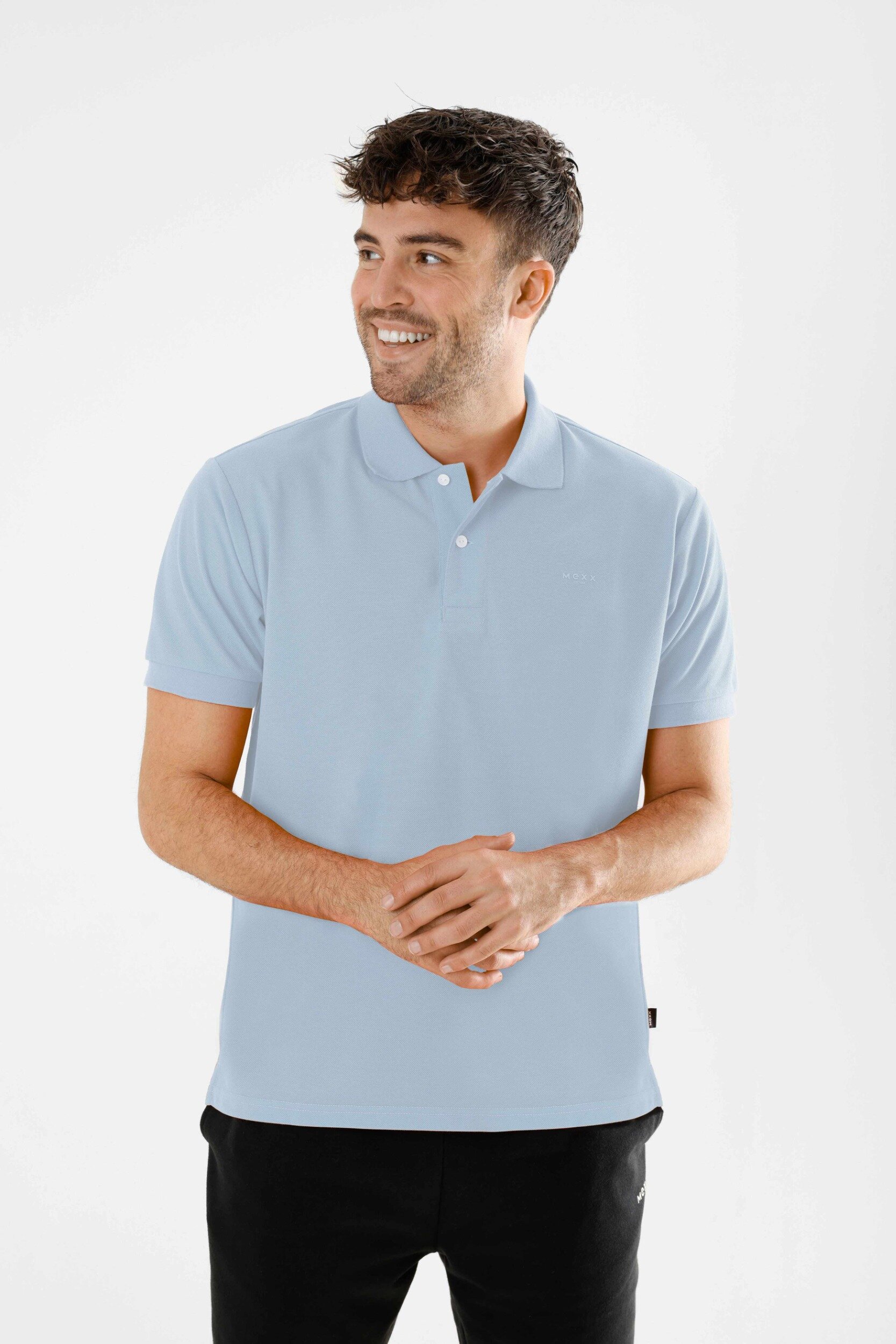 Mexx Polo T-Shirt Mannen - Lichtblauw - Maat L