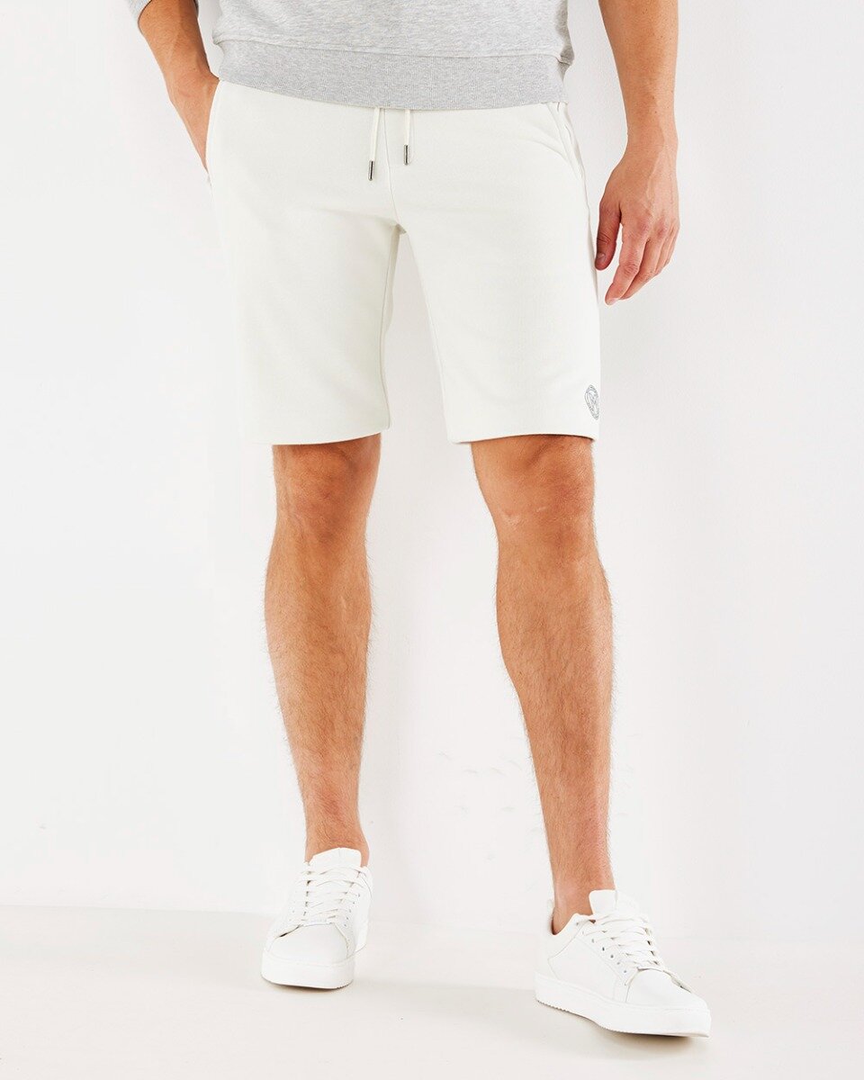 Mexx Short Joggers Mannen - Grijs Wit - Maat S