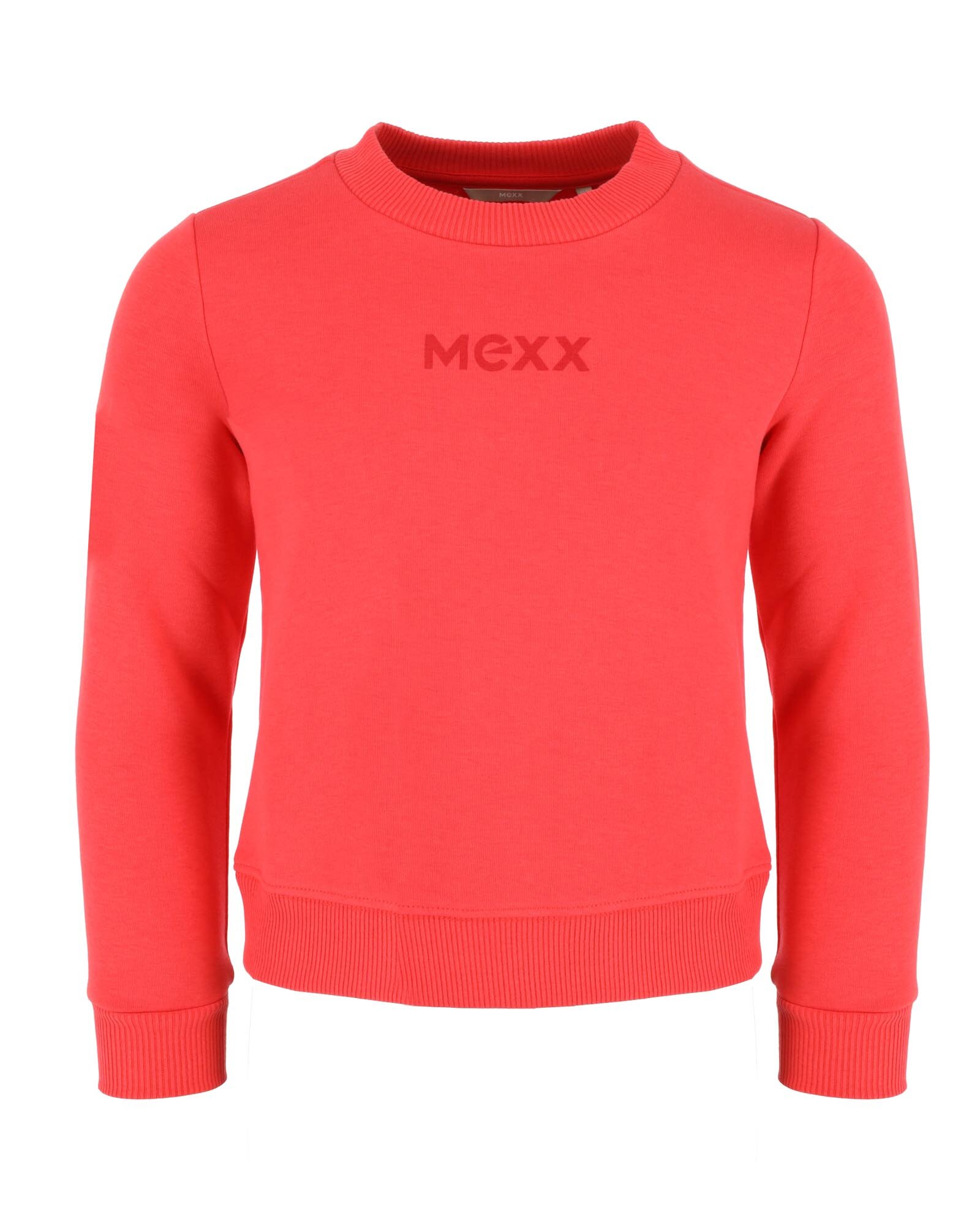 Mexx Crew Neck Sweater Meisjes - Coral Rood - Maat 110-116
