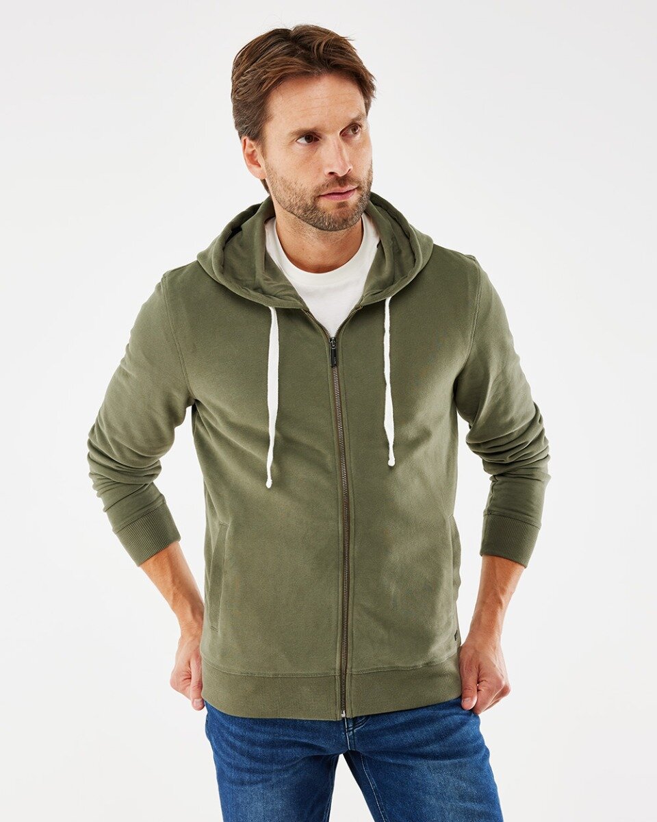 Mexx Hooded Vest Vest Mannen - Army Green - Maat L