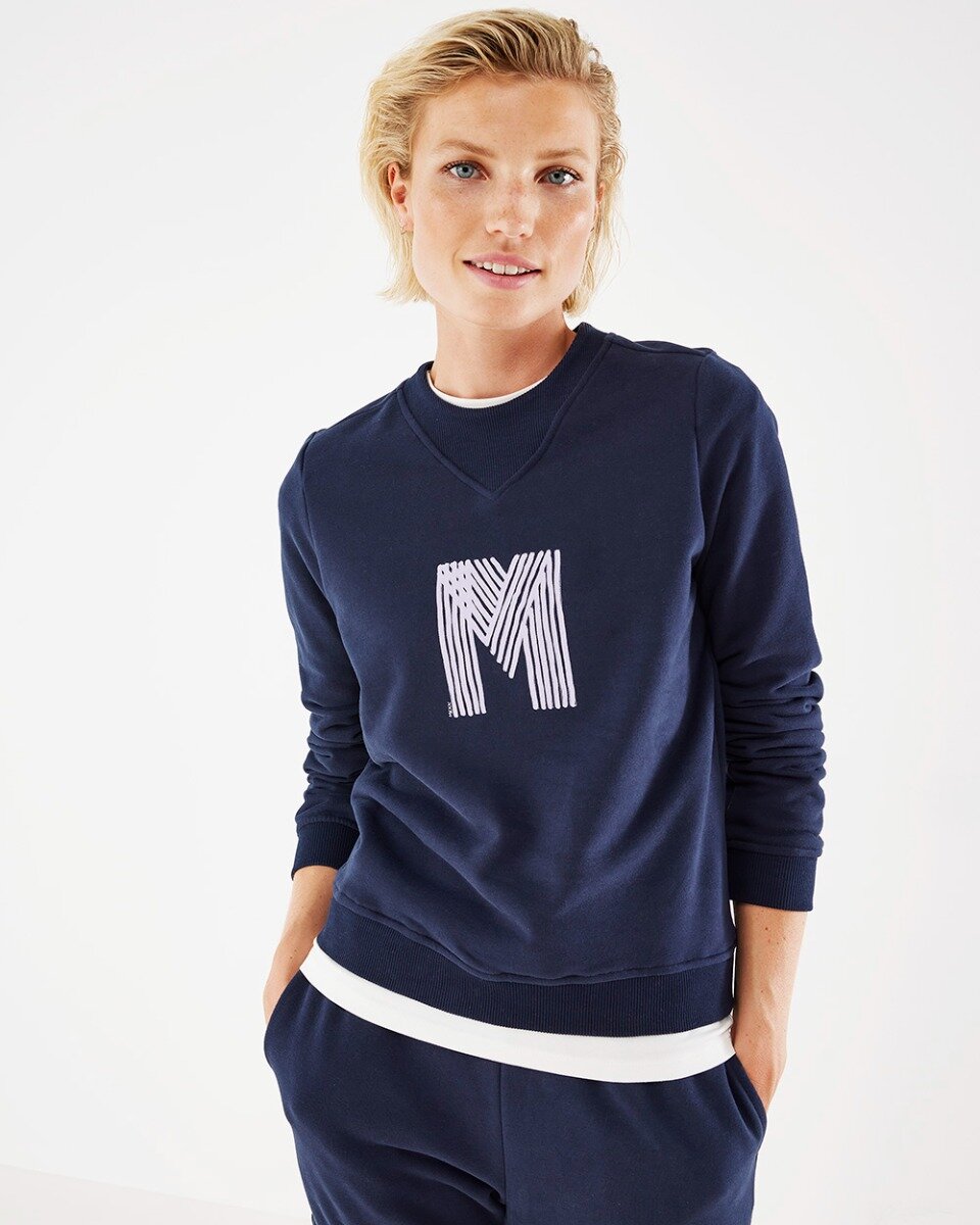 Mexx Crewneck Sweater Dames - Navy - Maat M