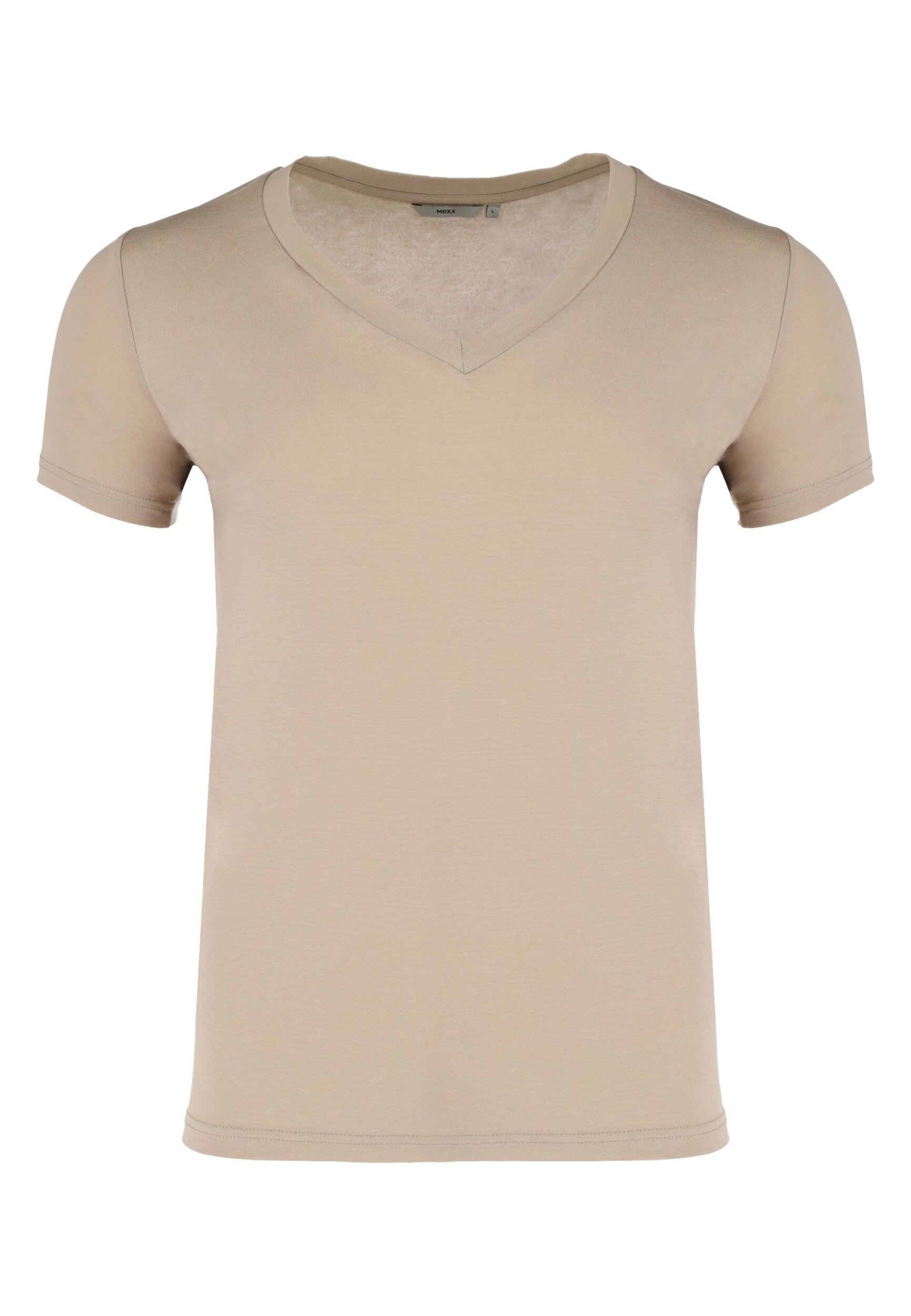 Mexx Slim V-neck T-shirt Mannen - Nude - Maat XXL